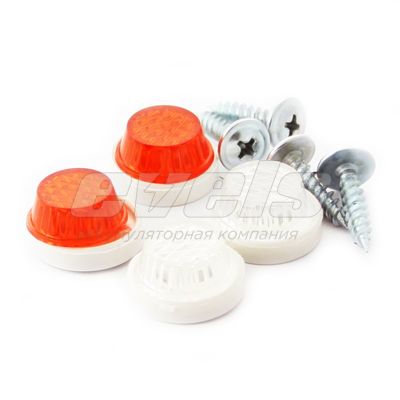 Катафот-саморез номерного знака декоративный в пакете (4 шт.) — основное фото